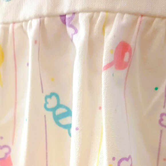 Healthtex Embroidered Lollipop Romper 12M Vtg White Pastel Short Ruffle Sleeve - Picture 4 of 7